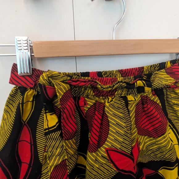 African print skirt with pockets and elastic waistband size S - Picture 3 of 5